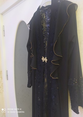 Siyah Dantel Detaylı Uzun Gotik Abiye Elbise