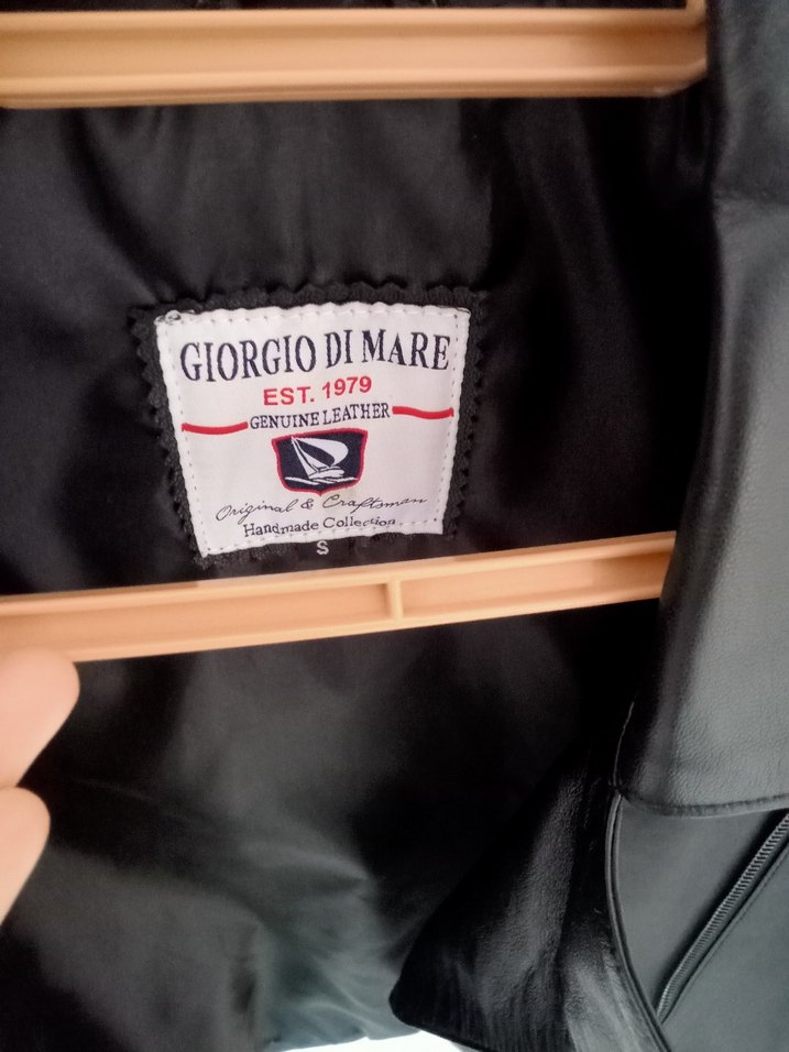 Deri Siyah Biker Ceket, Fermuarlı, Normal Boy - Görsel 5