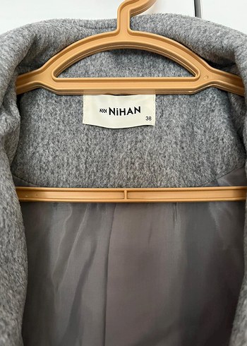 Gri Fermuarlı Kadın Kaban - Görsel 5