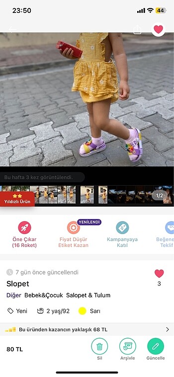 12-18 Ay Beden Bebek Elbise - Slopet