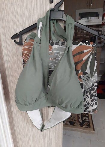 Yeşil Drapeli Mini Bikini