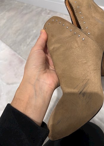 Bej Süet Kadın Bot - Görsel 4