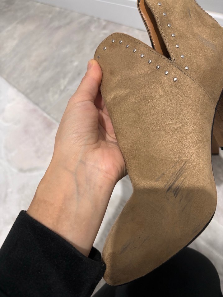 Bej Süet Kadın Bot - Görsel 4