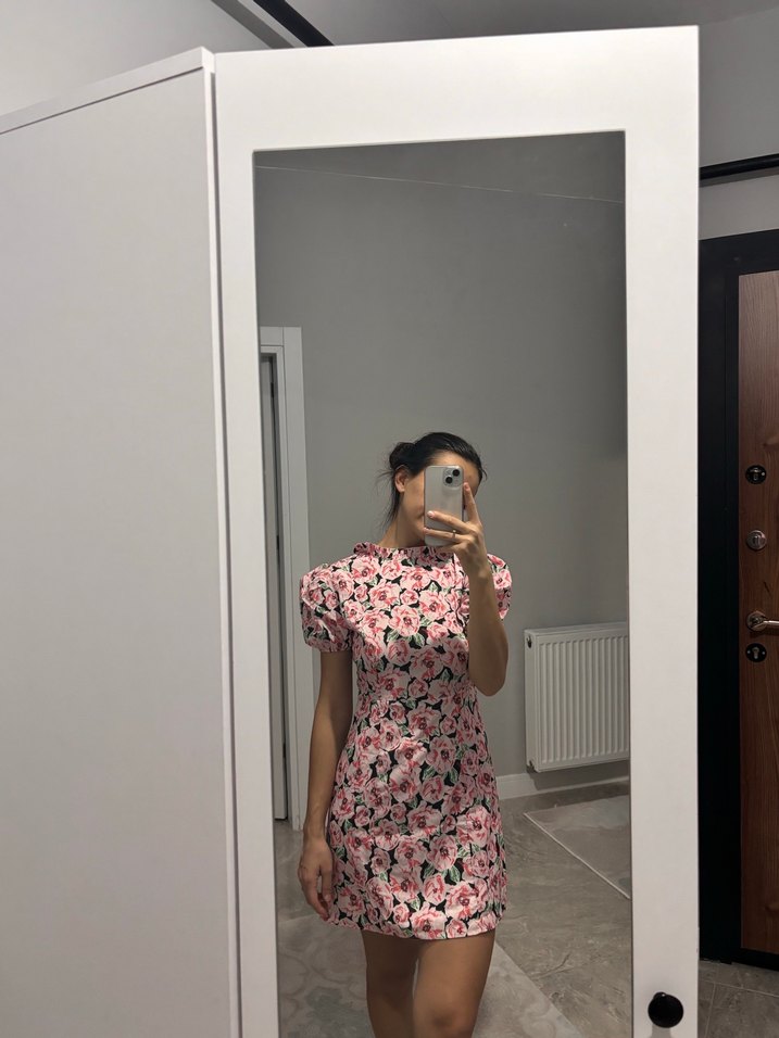 Pembe Mini Elbise - Görsel 2