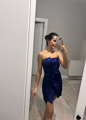 straplez elbise - Görsel 2