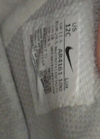 29 Beden Nike 29.5 ayakkabı