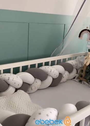 Gri Yılan Desenli Emzirme ve Hamilelik Yastığı - Görsel 2