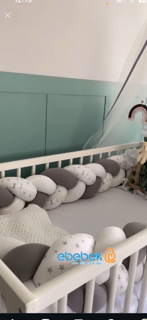 Gri Yılan Desenli Emzirme ve Hamilelik Yastığı - Görsel 2