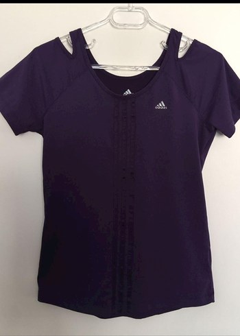 Adidas Mor Kısa Kollu Spor Tişört