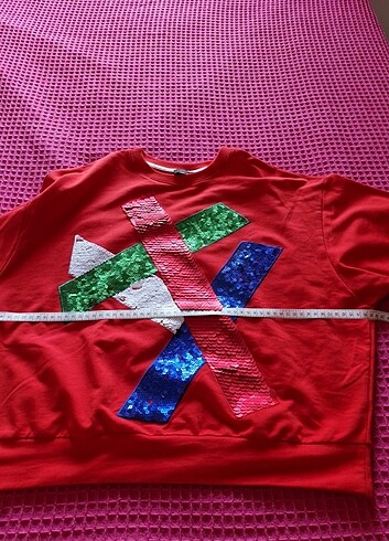 xs Beden kırmızı Renk Network Sweatshirt 