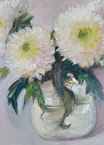 Beden çeşitli Renk 20×20cm Tuval üzerine yağlı boya tablo