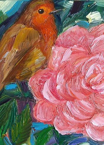 Beden çeşitli Renk 20×20cm Tuval üzerine yağlı boya tablo