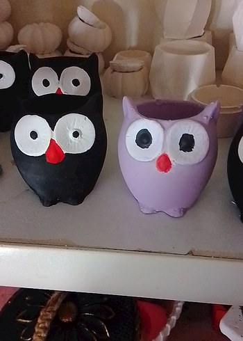 Gotik Tarzda Baykuş Temalı El Yapımı Süsler - Görsel 4