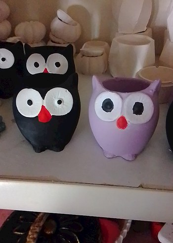 Gotik Tarzda Baykuş Temalı El Yapımı Süsler - Görsel 2