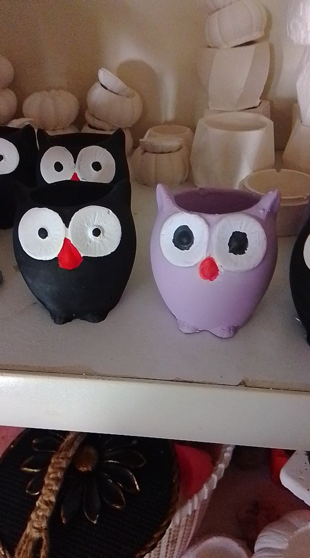 Gotik Tarzda Baykuş Temalı El Yapımı Süsler - Görsel 4