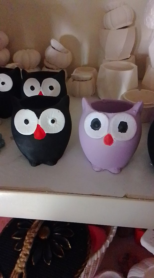 Gotik Tarzda Baykuş Temalı El Yapımı Süsler - Görsel 2