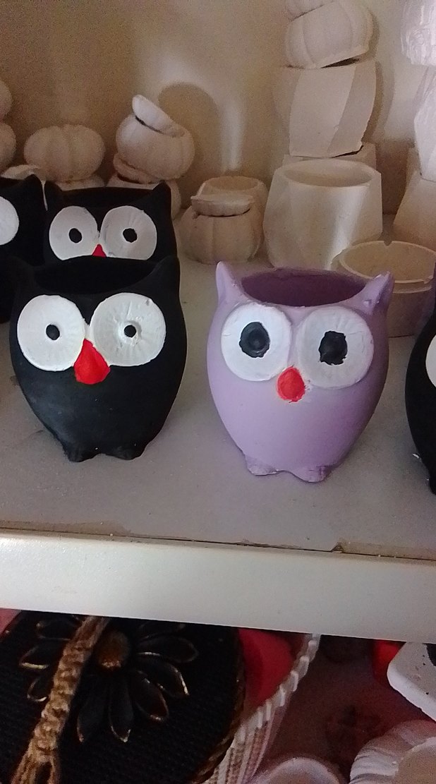 Gotik Tarzda Baykuş Temalı El Yapımı Süsler - Görsel 3