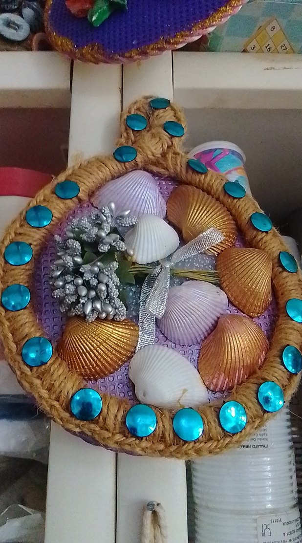 Renkli Deniz Kabuklu Duvar Süsü - Görsel 3