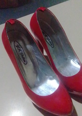 Kırmızı Rugan Stiletto Kadın Ayakkabı - Görsel 7