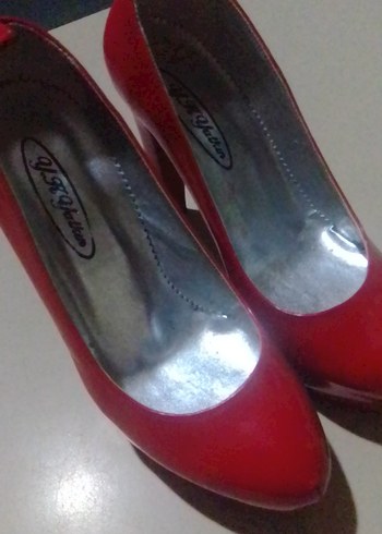 Kırmızı Rugan Stiletto Kadın Ayakkabı - Görsel 6