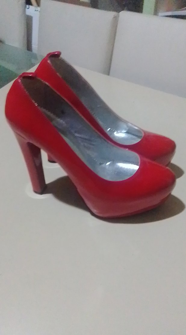 Kırmızı Rugan Stiletto Kadın Ayakkabı - Görsel 2