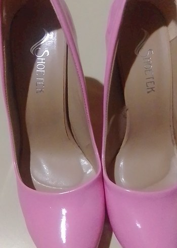 40 Beden Pembe Süet Stiletto Kadın Topuklu Ayakkabı