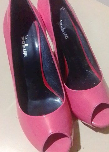 39 Beden Pembe Rugan Stiletto Kadın Topuklu Ayakkabı