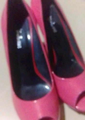 Diğer Pembe Rugan Stiletto Kadın Topuklu Ayakkabı