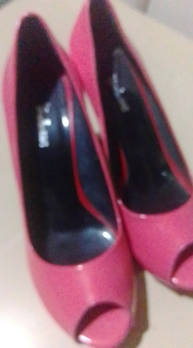 Pembe Rugan Stiletto Kadın Topuklu Ayakkabı - Görsel 2