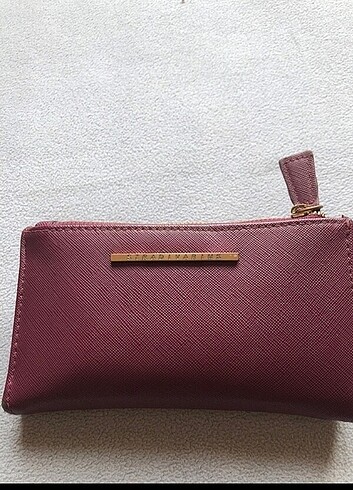 Stradivarius Bordo cüzdan 