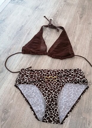 Hunkemuller marka bikini kahve + siyah
