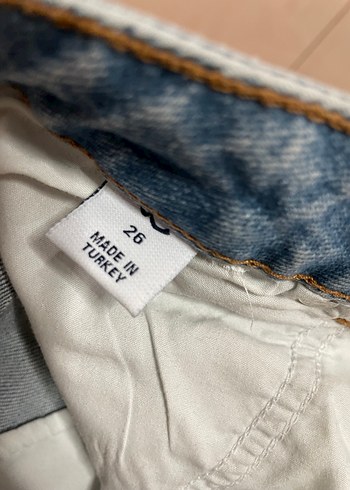 Bohem Tarzı Gri Denim Kadın Pantolon - Görsel 7