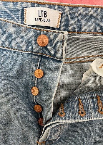 Bohem Tarzı Gri Denim Kadın Pantolon - Görsel 6