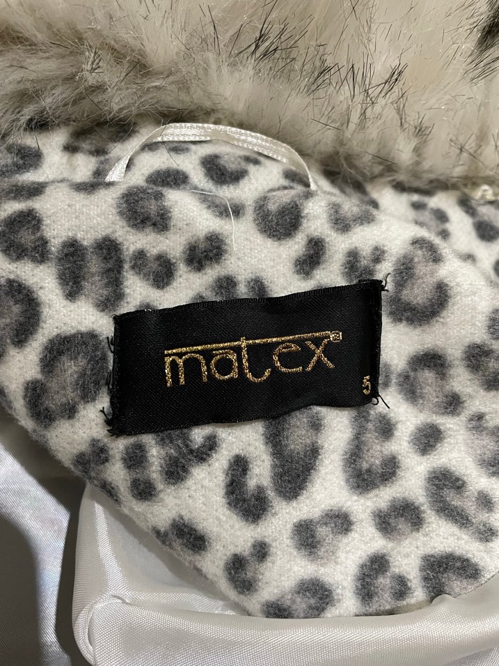 Gri Leopar Desenli Kadın Midi Kaban - Görsel 2