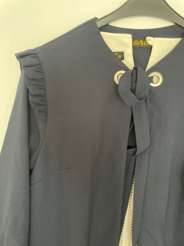 Kadın Lacivert Uzun Klasik Kesim tunik - Görsel 5