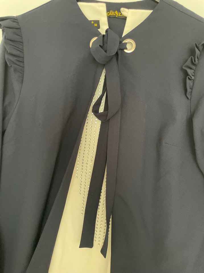 Kadın Lacivert Uzun Klasik Kesim tunik - Görsel 4