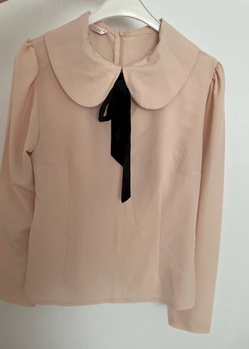 Bej Yakalı bebe yaka gömlek - Görsel 3