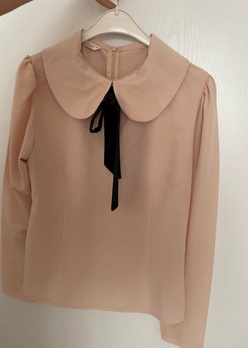 Bej Yakalı bebe yaka gömlek - Görsel 2