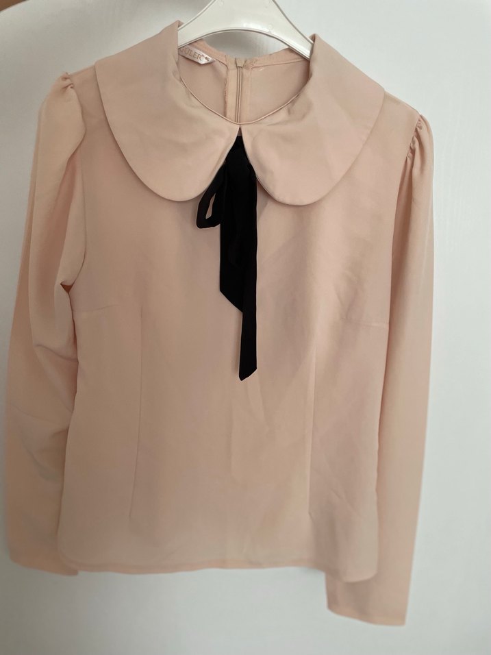 Bej Yakalı bebe yaka gömlek - Görsel 3