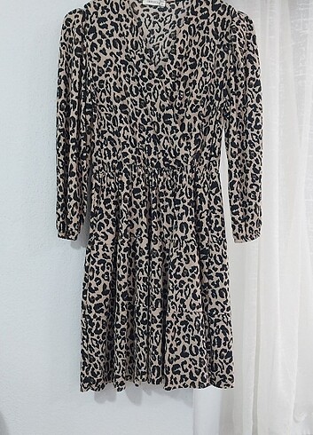 Zara Leopar elbise 