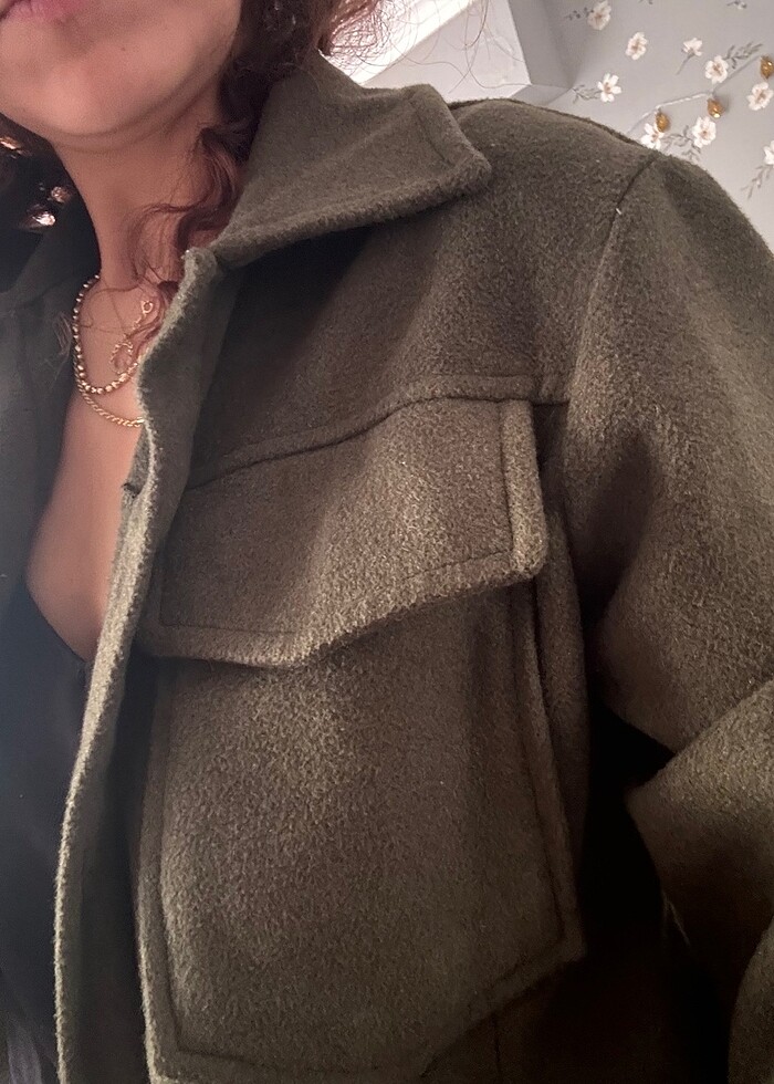 Trendyolmilla haki ceket - Görsel 5