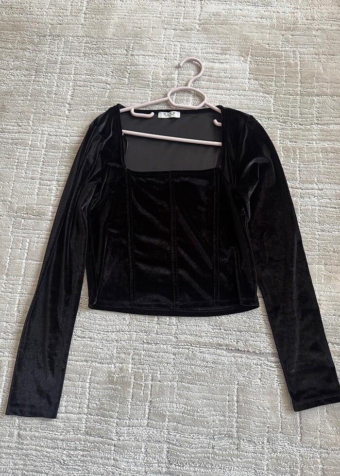 OXXO kadife bluz - Görsel 5