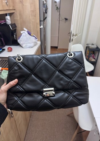 Siyah omuz çantası - Görsel 4