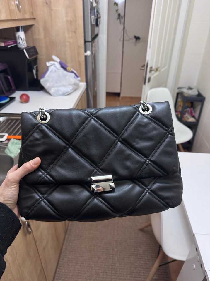 Siyah omuz çantası - Görsel 4