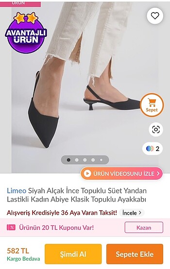 Mango Kısa topuklu