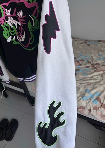 Mor Baskılı Kadın Kolej Ceket - Görsel 4