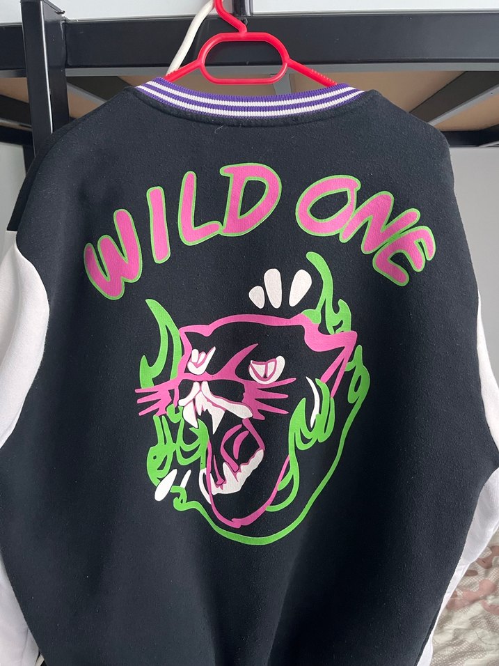 Mor Baskılı Kadın Kolej Ceket - Görsel 2