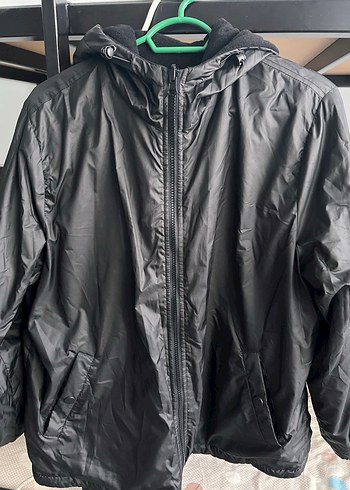 Kadın Siyah Fermuarlı Polar Ceket - Görsel 2