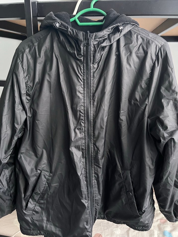 Kadın Siyah Fermuarlı Polar Ceket - Görsel 2