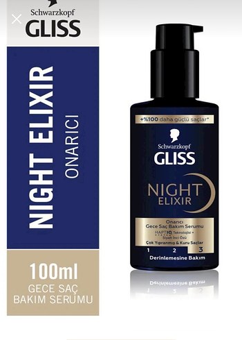 Schwarzkopf Gliss Night Elixir Saç Bakım Serumu 100ml